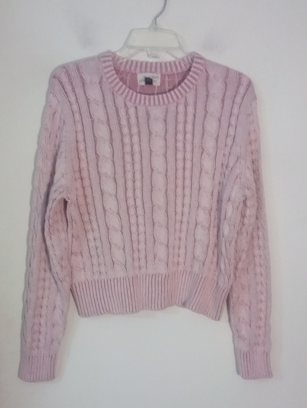 * Universal Thread Soft Pink Cable Knit Sweater Medium NWT $35
